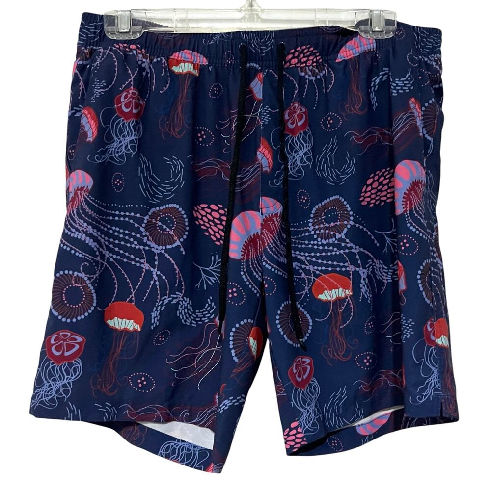 MeUndies Men's Jellyfish Print Swim Trunks Shorts Style MS800 Size Large